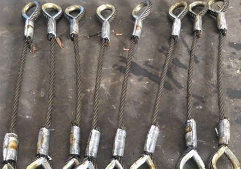 Precautions for hoisting operation of jointless steel wire rope sling